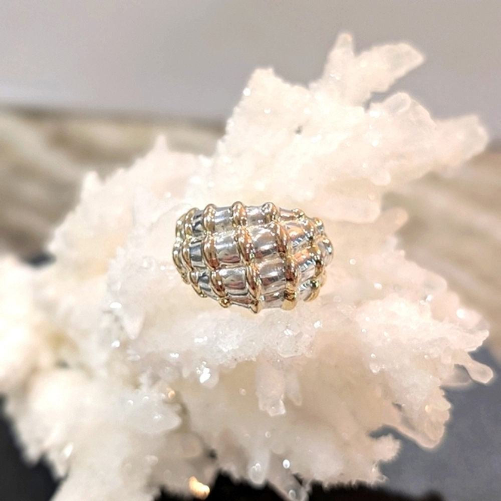 Silver & Gold Dome Ring
